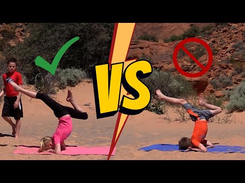 Os gêmeos competem no Desafio de Yoga 🤸 Challenge para crianças | Ninja Kidz TV Português