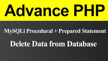 Delete Data from Database using MySQLi Procedural with Prepared Statement in PHP (Hindi)