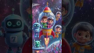 Robot Lost in Space 🚀 | Sci-Fi Kids Animation & Fun Story #kidsfilm #youtubeshorts2026 #foryou #like