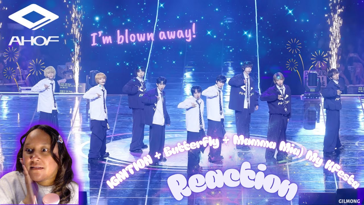 AHOF (아홉) Full ver. (IGNITION + Butterfly + Mamma Mia) 직캠  마이케이페스타 ||  My K Festa Reaction