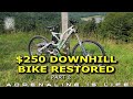 $250 Downhill Bike | Budget Mountain Bike Restoration Part 2:   Restoring a Vintage Downhill Bike.