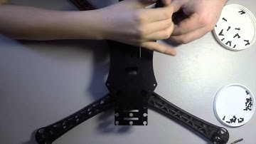 X-Mode Alien Multicopter Quadcopter Frame from banggood.com  Assembling