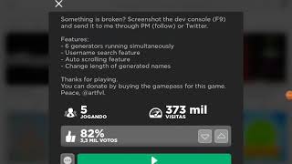 (2020) WOW! Rare name generator still working {can find rare names} ROBLOX screenshot 5