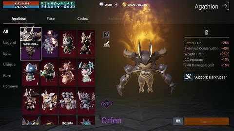 Lineage2M Legend Class & Agathion Fuse 48 gacha