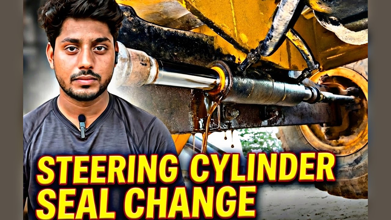JCB 3DX Steering Cylinder Seal Kit Change | Asan Tarika | Oil Leak Problem Solution