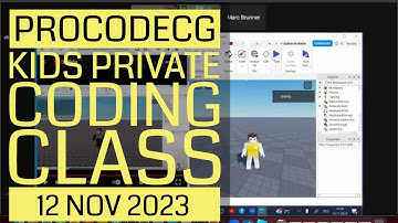 ProCodeCG Kids Private Coding Class - Flurin & Corsin - 13 Nov 2023