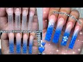 Water effect polygel nails easy water effect nail art  summer nail design  nail tutorial