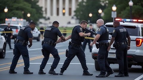 De aanvaller is ernstig gewond, hij zal ten volle gestraft worden, aldus de Amerikaanse president...
