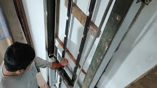 : elevador de carga casero // instalaci'on de freno de seguridad