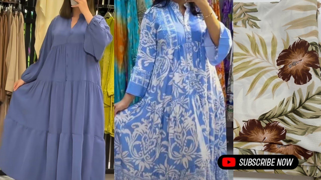 تفصيل وخياطة فستان طبقات للمحجبات