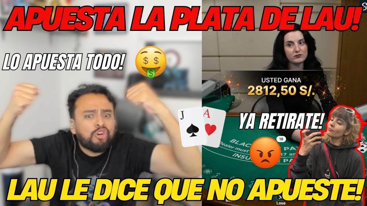 LUDUPATIWO 👹 APOSTÓ LA PLATA DE LAU /LO APUESTA TODO 💰 LAU LO LLAMA EN VIVO "NO LO APUESTES 😭" 😱🎥