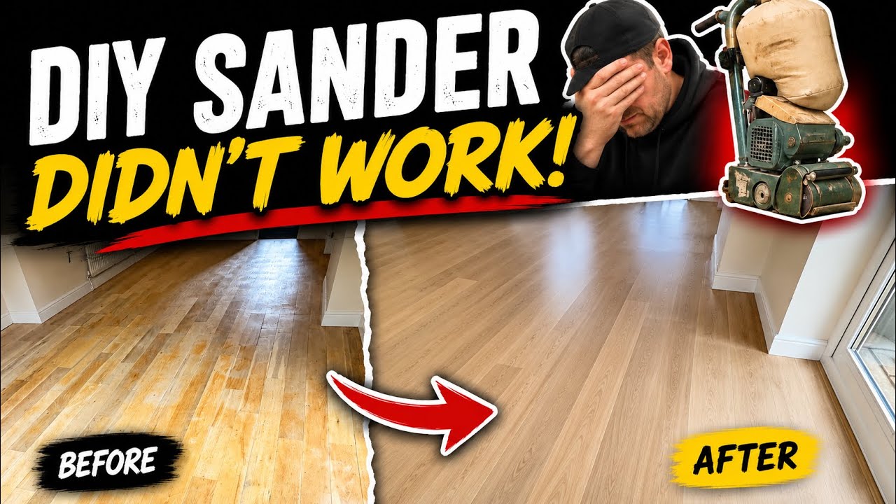 DIY sander didn’t work | Hardwood Floor Sanding | The Home Improvement Guy