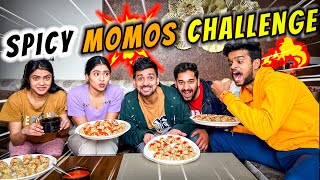 Funniest Spicy momos eating challenge