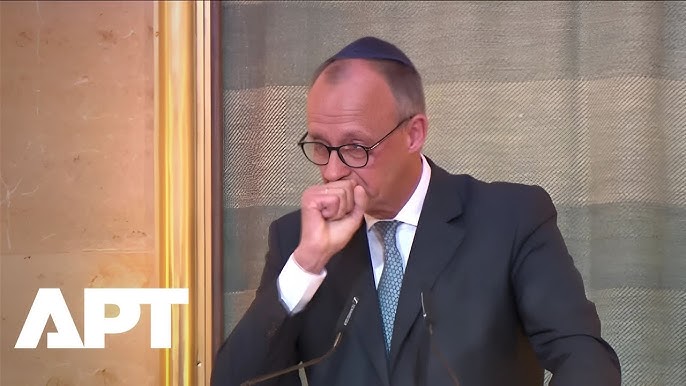 Friedrich Merz Breaks Down While Honoring Holocaust Victims at Munich  Synagogue Reopening | APT - YouTube