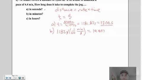 Physics Simple Speed Problem - distance, rate and time