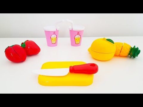 Fruits Toys Cutting and Making Juice - Toy Baby Drinking Juice