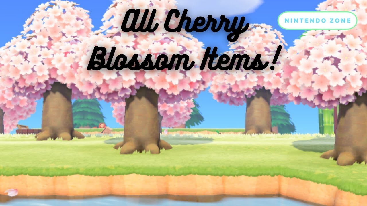 All Cherry Blossom Items! Animal Crossing New Horizons YouTube