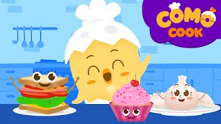 Kids animation | Fun cooking time! How to make Sandwich + More episodes 13min | Como Cook
