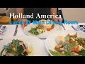 Holland America Lunch Food & Menu at Main Dining Room (Nieuw Statendam)