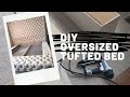 HOW TO : DIY OVERSIZED TUFTED BED & FRAME | $500 | Alexis Nichole