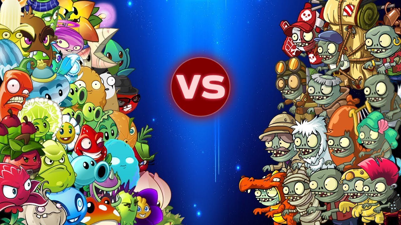 Plants vs Zombies 2 Todos los Zombiditos LVL 10 vs Todas las Plantas ...