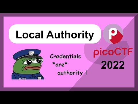 picoCTF 2022 - Web App - Local Authority