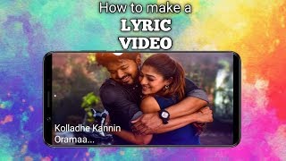 How To Make Lyrics Video WhatsApp Status | Create Lyrics Video screenshot 4