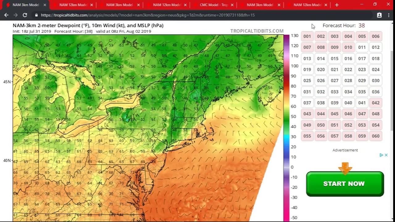 "Massachusetts" weather update. 1st to the 3rd of August 2019. YouTube