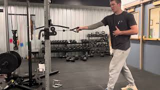 Cable row to Y w/ eccentric