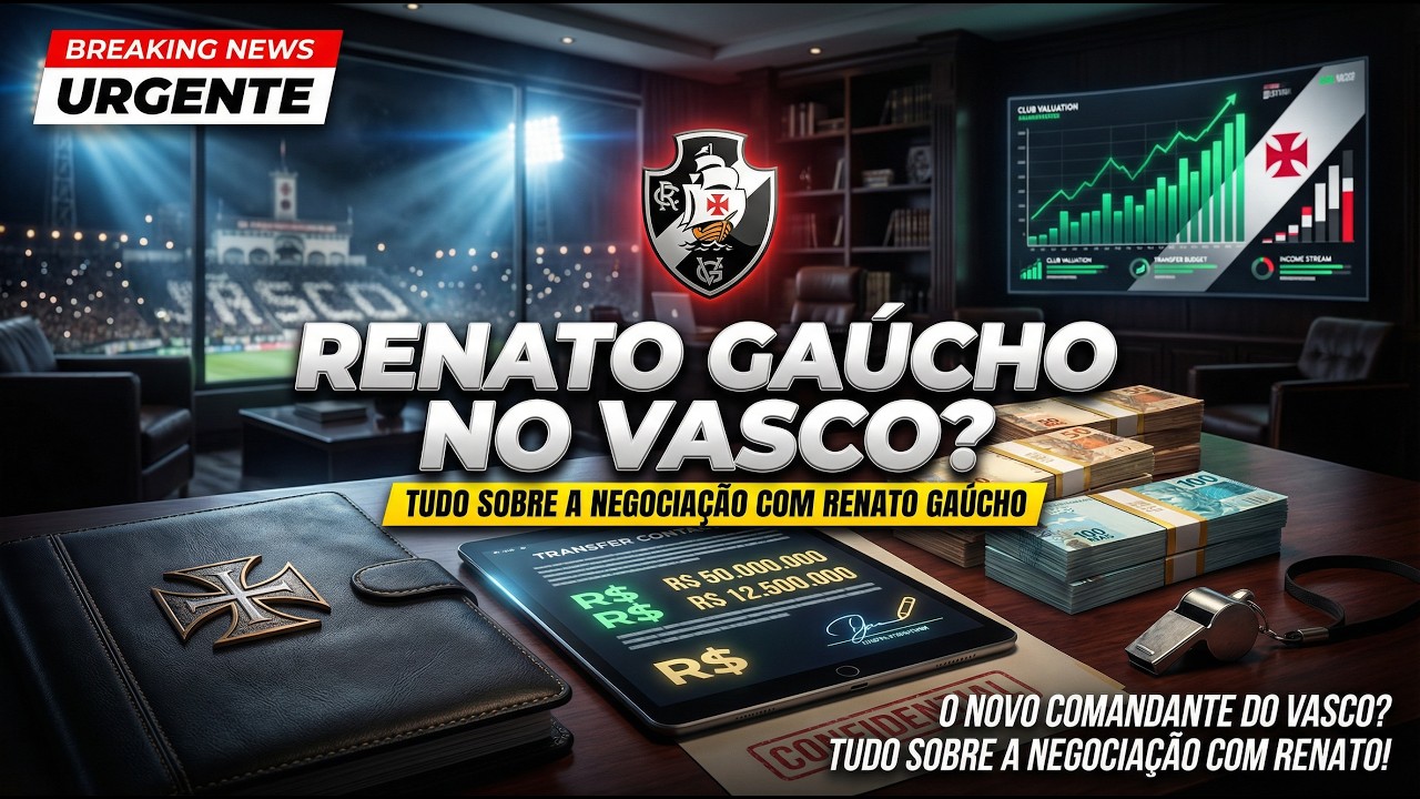 O NOVO COMANDANTE DO VASCO? TUDO SOBRE A NEGOCIAÇÃO COM RENATO GAÚCHO!