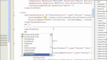 1. ASP NET : GridView FormView