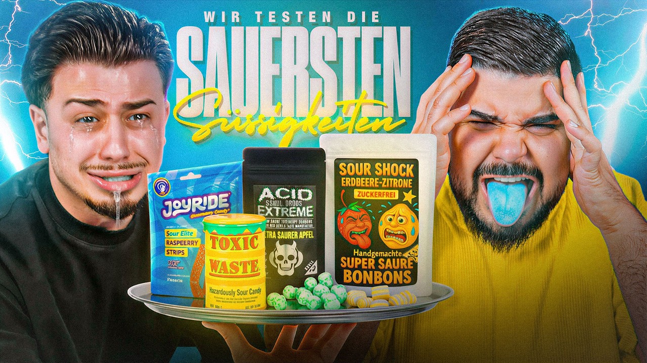 Wir testen die SAUERSTEN SÜßIGKEITEN DER WELT! 🤮🍬 (Emre muss kotzen..)