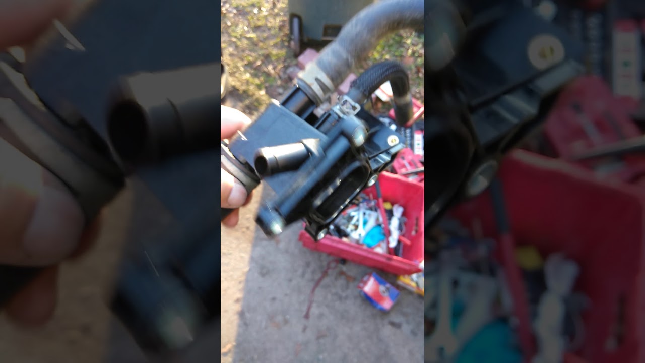 2012 Ford fusion se 4 cylinder coolent housing (water outlet) replacement YouTube