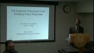 The Subprime/Foreclosure Crisis