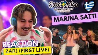 🇬🇷 Spanish Reaction Marina Satti - ZARI FIRST LIVE (SUBTITLED) | Reaction to Greece Eurovision 2024