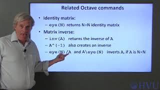 Octave Programming Lesson 12.3 - Matrix Inversion