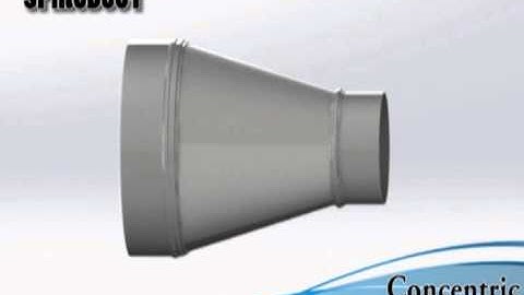 CONCENTRIC REDUCER SPIRAL DUCT//REDUCCIOON CONCENTRICA