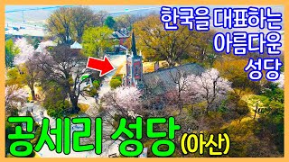 대한민국을 대표하는 가장 아름다운 성당 / 아산 공세리 성당 | 영상으로 즐기는 여행 | 대한민국 좋은 여행지 | Korea Catholic Church