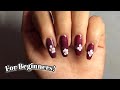Easy DIY Flower Nail Art Design Tutorial For Beginners: No tools Used | Exploring Beauty