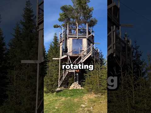 One Of The Most Innovative Designs I Ve Ever Seen Spinning Treehouse In Norway