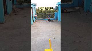 Master the Mystery Doosra! 😱 Clean Bold Practice 🏏 #Shorts #Cricket #offspinbowling #bowling