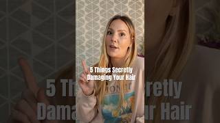 5 sneaky habits secretly damaging your hair #hairtok #hairhealth #hairhealthtips