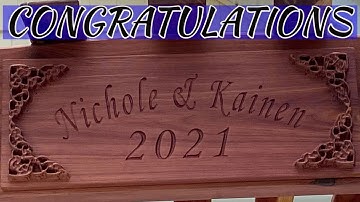 HOW TO: USE CARVECO SOFTWARE AND A SHAPEOKO CNC TO MAKE A WEDDING NAME PLATE PLAQUE