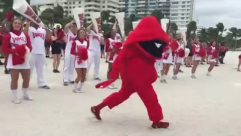 The WKU Fight Song at the Miami Beach Bowl 2015 Pep Rally