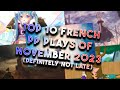 Top 10 osu french pp plays of november 2023