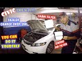 Honda Civic how to replace head light bulb, turn siginal bulb or high beam, bulb size included