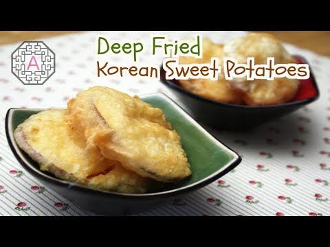 How to make korean sweet potato pancakes