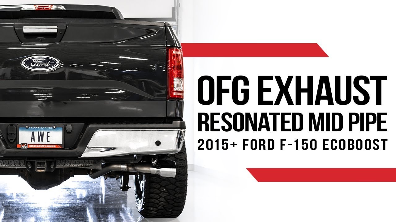 cj pony parts canada AWE 0FG Exhaust and Resonated Performance Mid Pipe for the 2015+ Ford F-150 EcoBoost