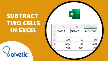 Subtract Two Cells in Excel