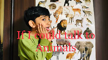 If I could talk to animals | speech | few lines on if I could talk to animals |